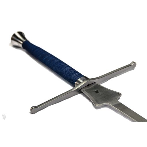 Fechtfeder für Fechtturniere mit Glockenform-Klinge, Spitze spatuliert, Kordelgriff