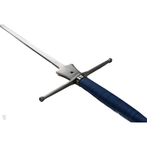 Fechtfeder für Fechtturniere mit Glockenform-Klinge, Spitze spatuliert, Kordelgriff