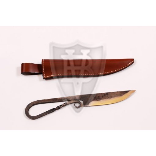 Egy anyagból kovácsolt skandináv késtípus